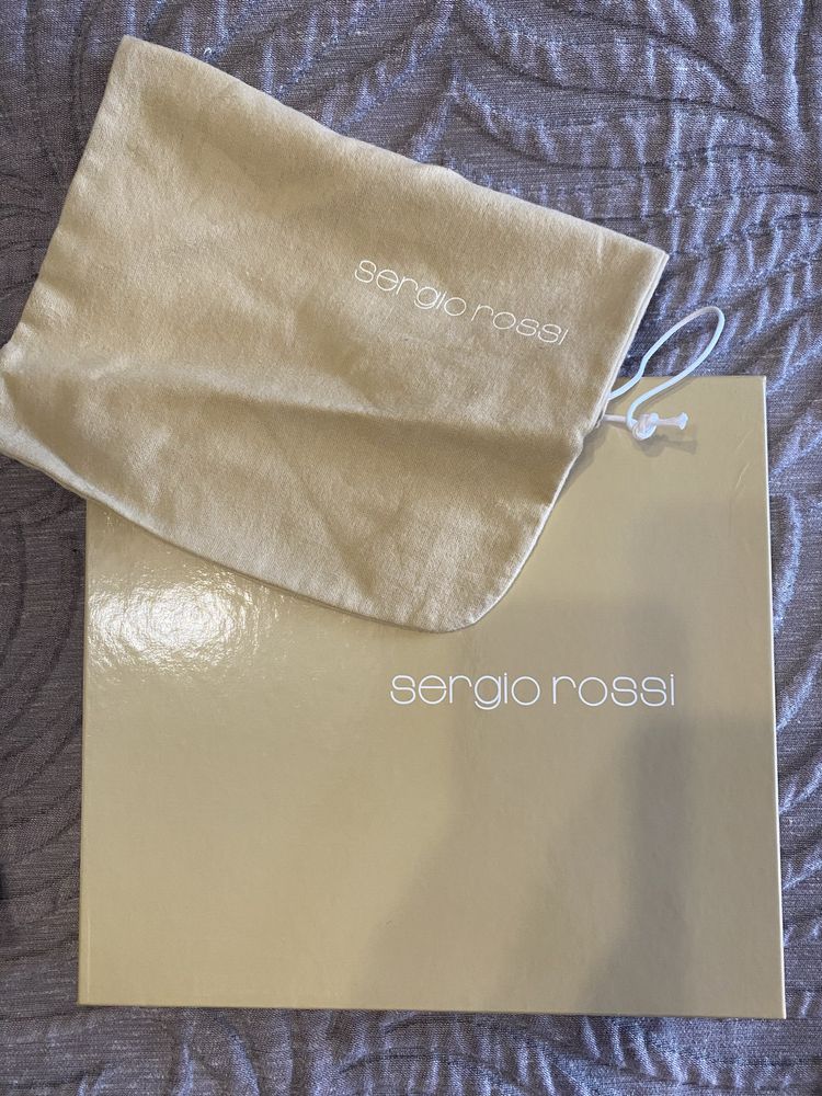 Замшевые босоножки Sergio Rossi, размер 38,5!