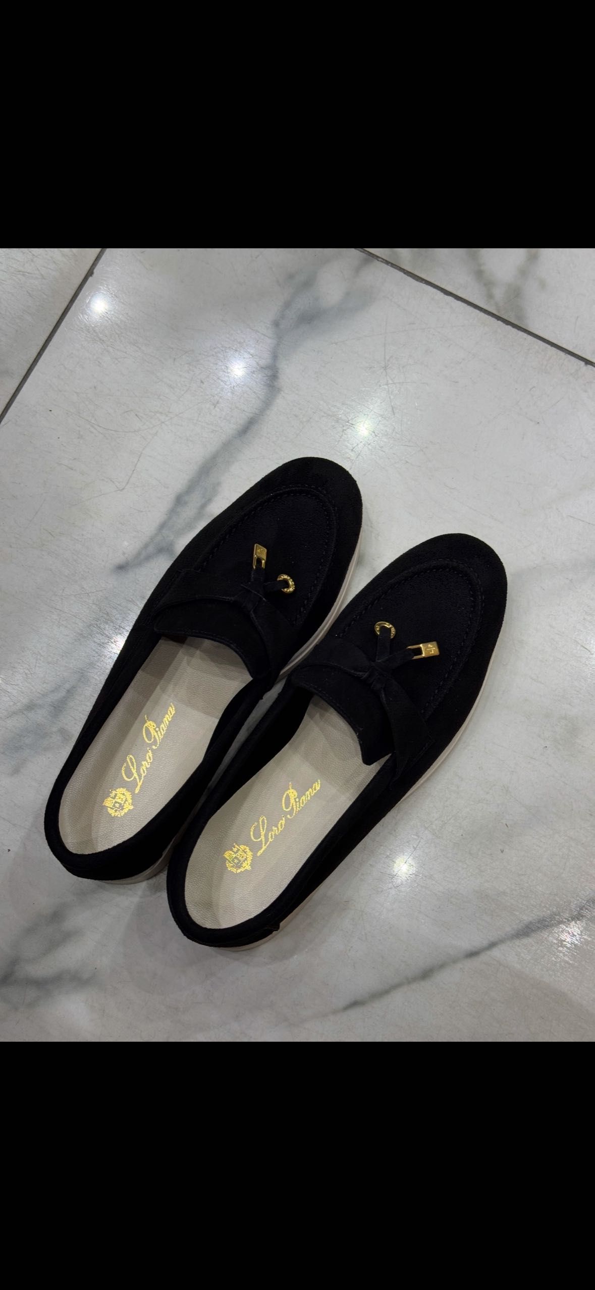 Лофери Loro Piana жіночі 36-40 беж та чорні
