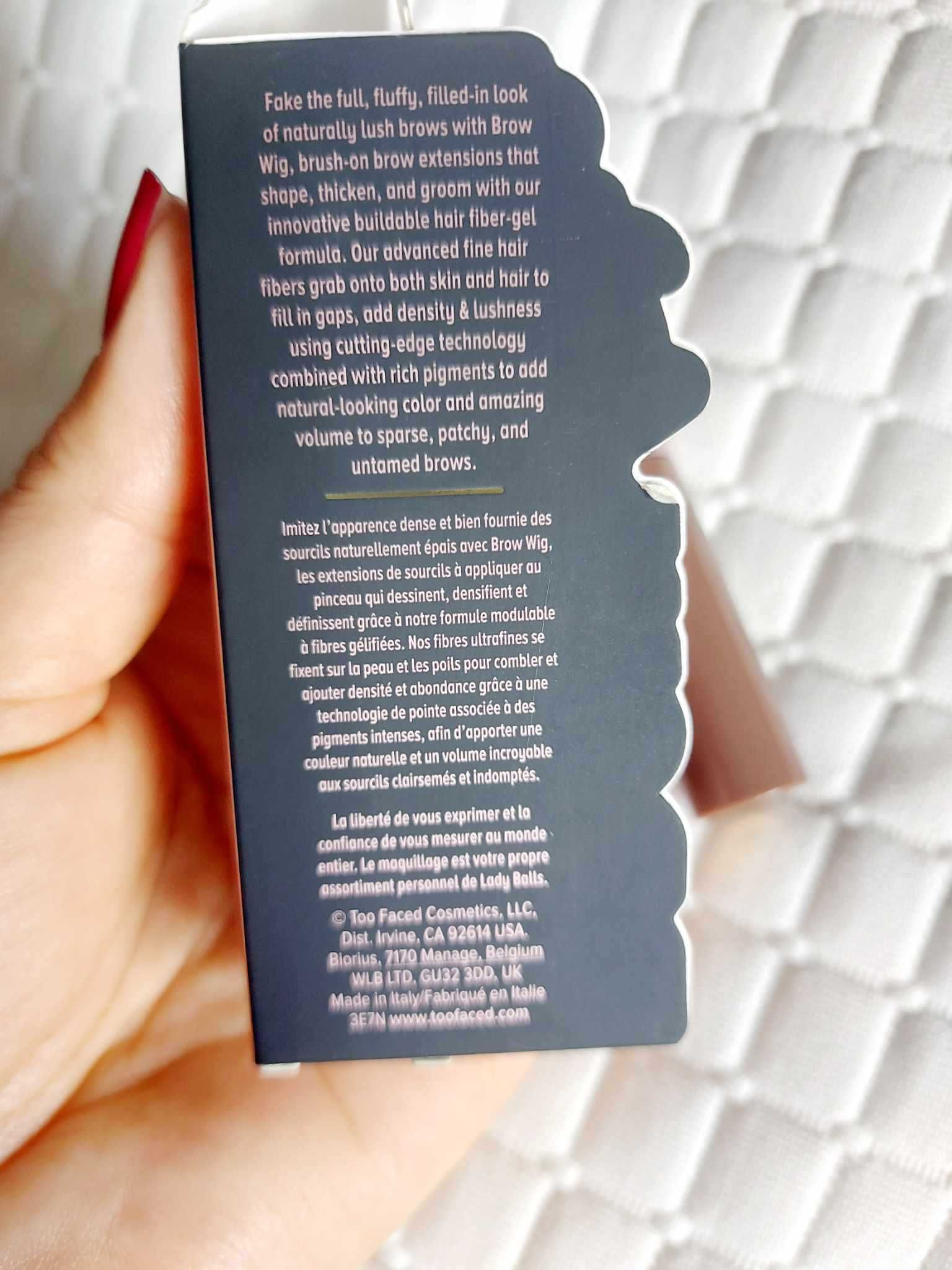 Too faced Brow wig