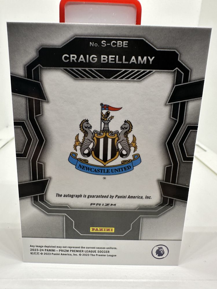 Carta Craig Bellamy Newcastle com autógrafo