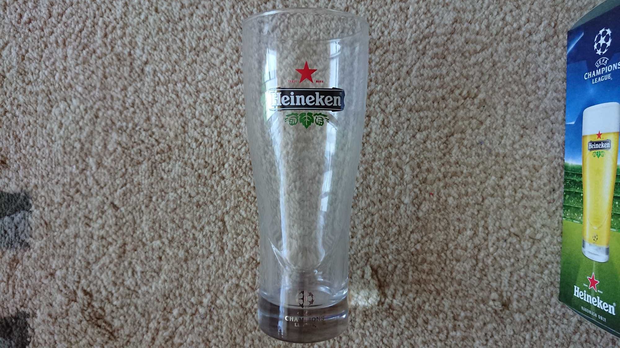 Szklanki do piwa Heineken UEFA Champions League 250ml 6 sztuk
