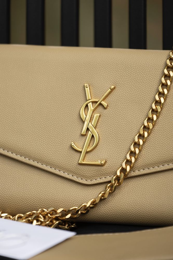 Сумка YSL Yves Saint Laurent шкіра | бежева
