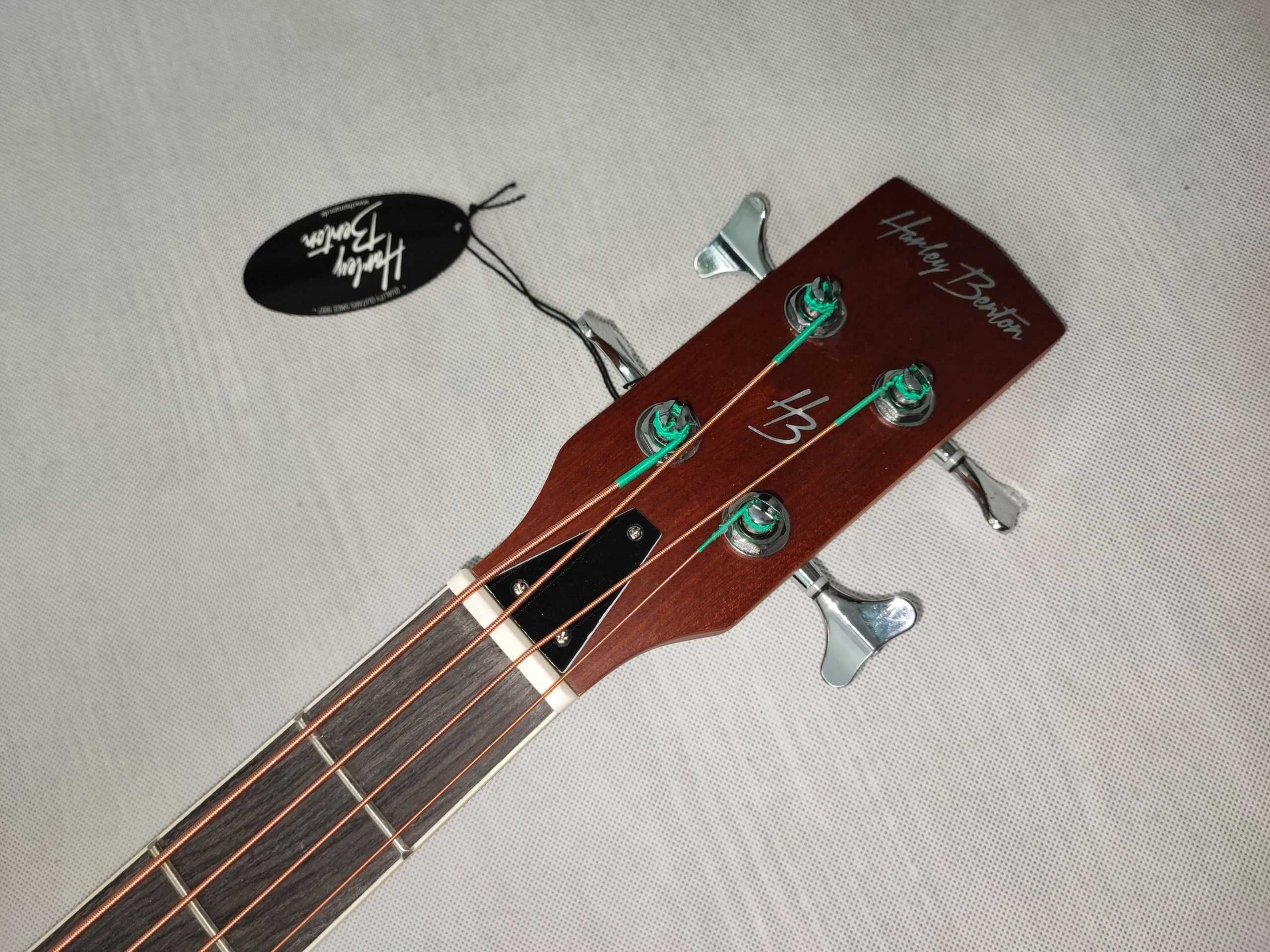 Harley Benton HBO-850 BK BAS gitara basowa elektroakustyczna