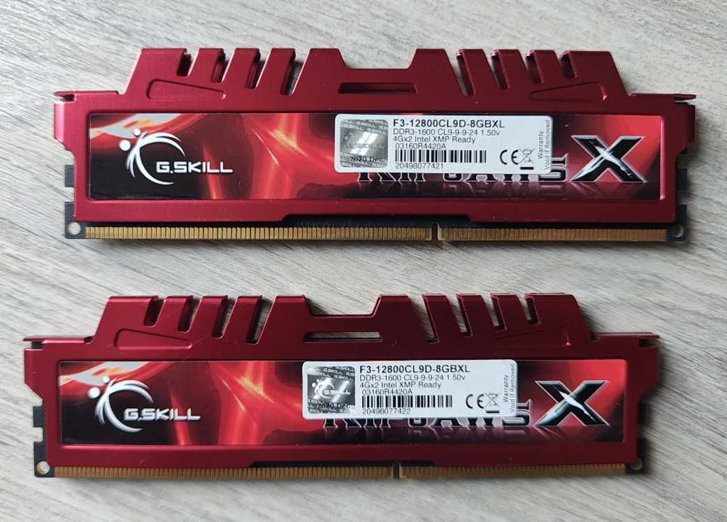 Pamięć RAM DDR3 G.Skill RipjawsX 8GB (2x4) 1600MHz CL9