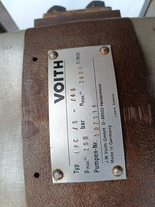 Pompa zębata Voith IPC 6-80 tłoczkowa IPC 5-40 PRASA WYCISKARKA