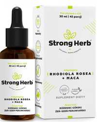 Strong Herb adaptogeny RHODIOLA ROSEA + MACA Różeniec Górski krople 30