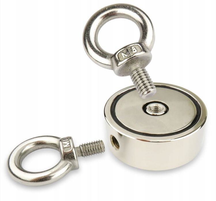 Magnes Neodymowy Uchwyt Magnetyczny 100kg Zestaw Lina