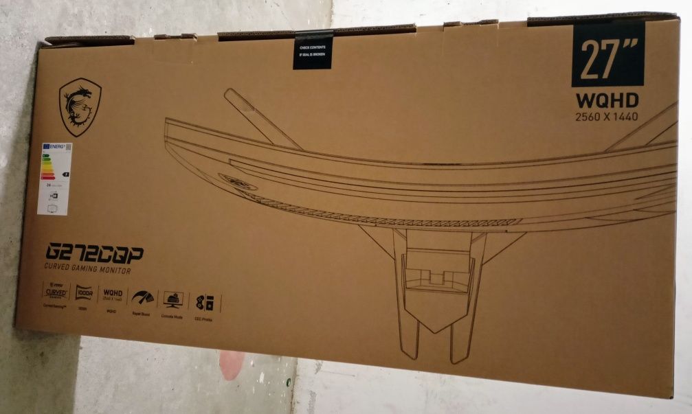 Monitor MSI G272CQP 1000R 1ms 170hz Nowy Gwarancja