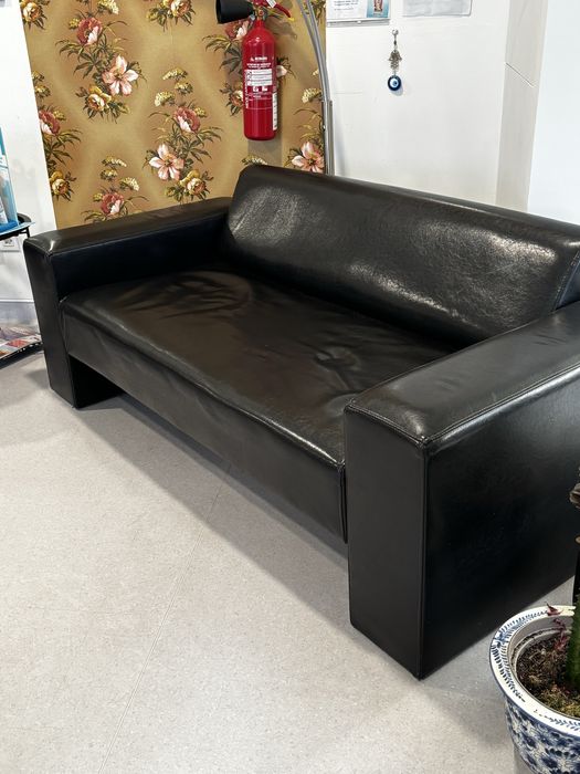 Sofá prero em pele
