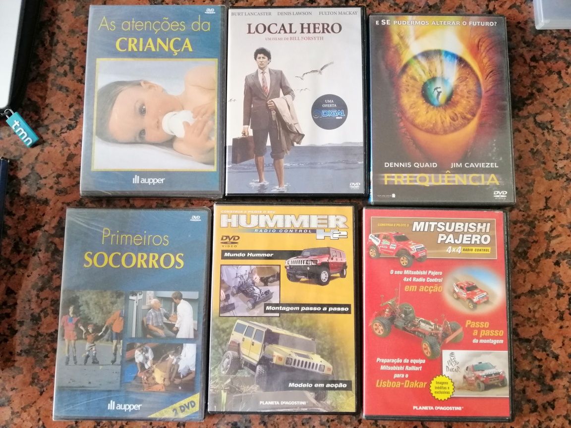 Lote DVDs diferentes géneros cinematográficos
