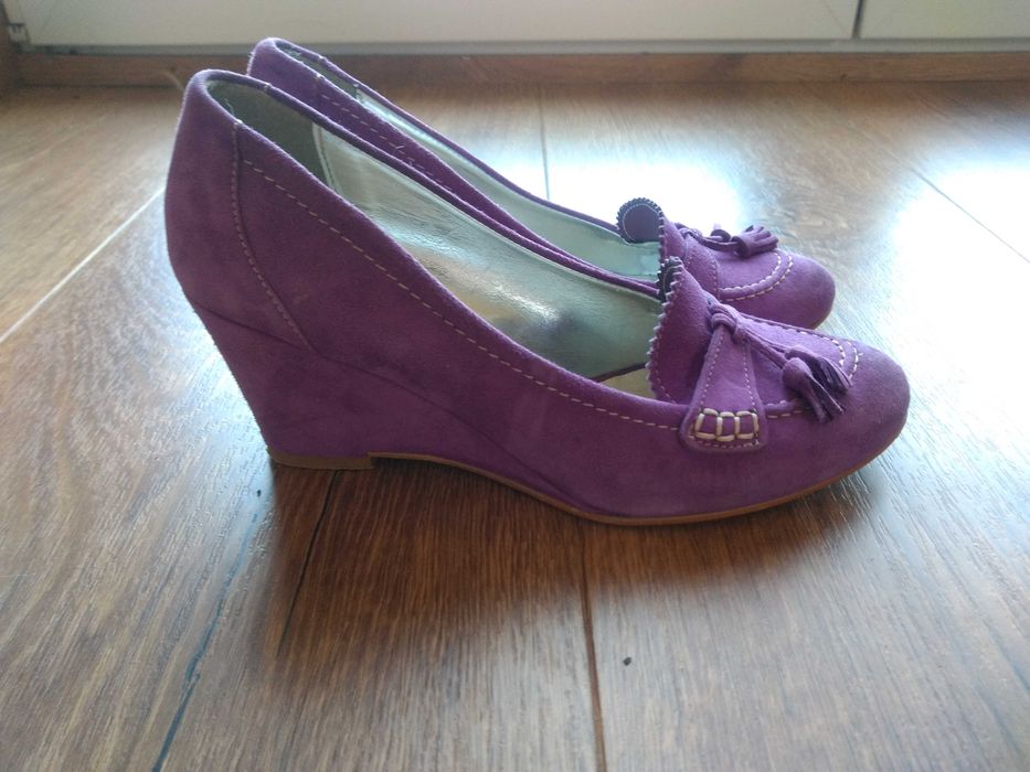Buty trzewiki półbuty na koturnie 38 Prima moda