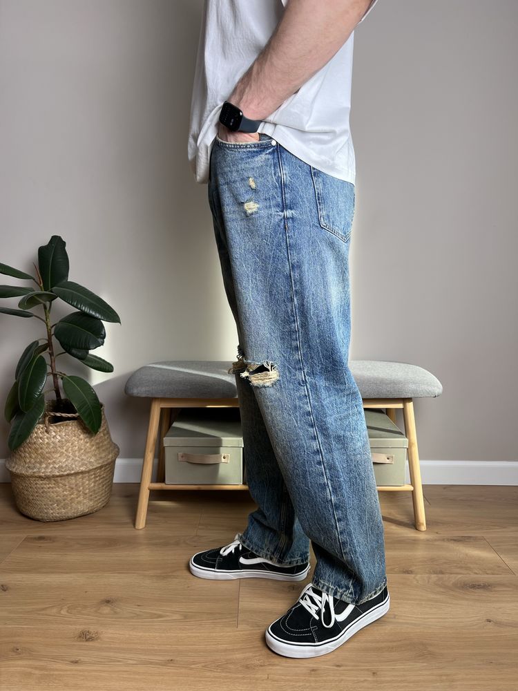 Джинси Pull&Bear Baggy з порватостями