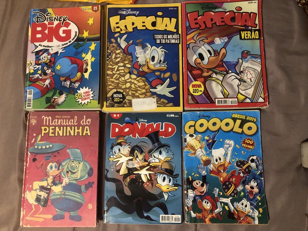 Livros Banda Desnhada  Disney Comix e outros