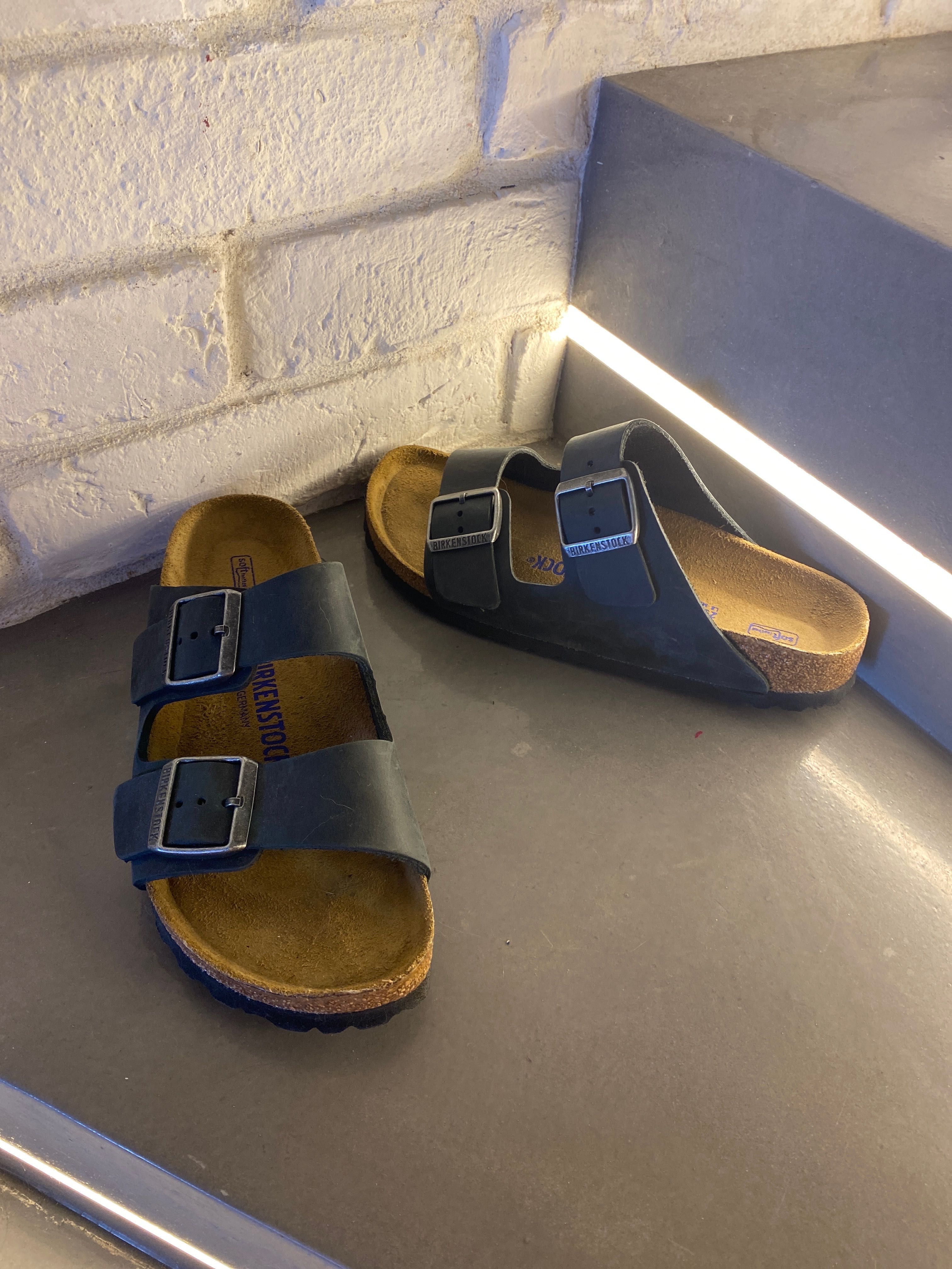 Skórzane klapki Birkenstock