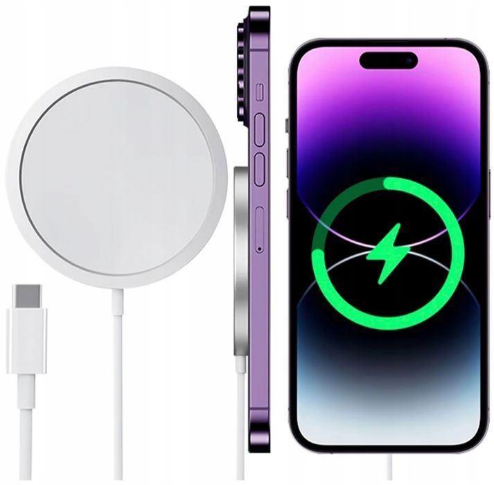 MAG SAFE Ładowarka Bezprzewodowa Indukcyjna do IPHONE 11 - 15