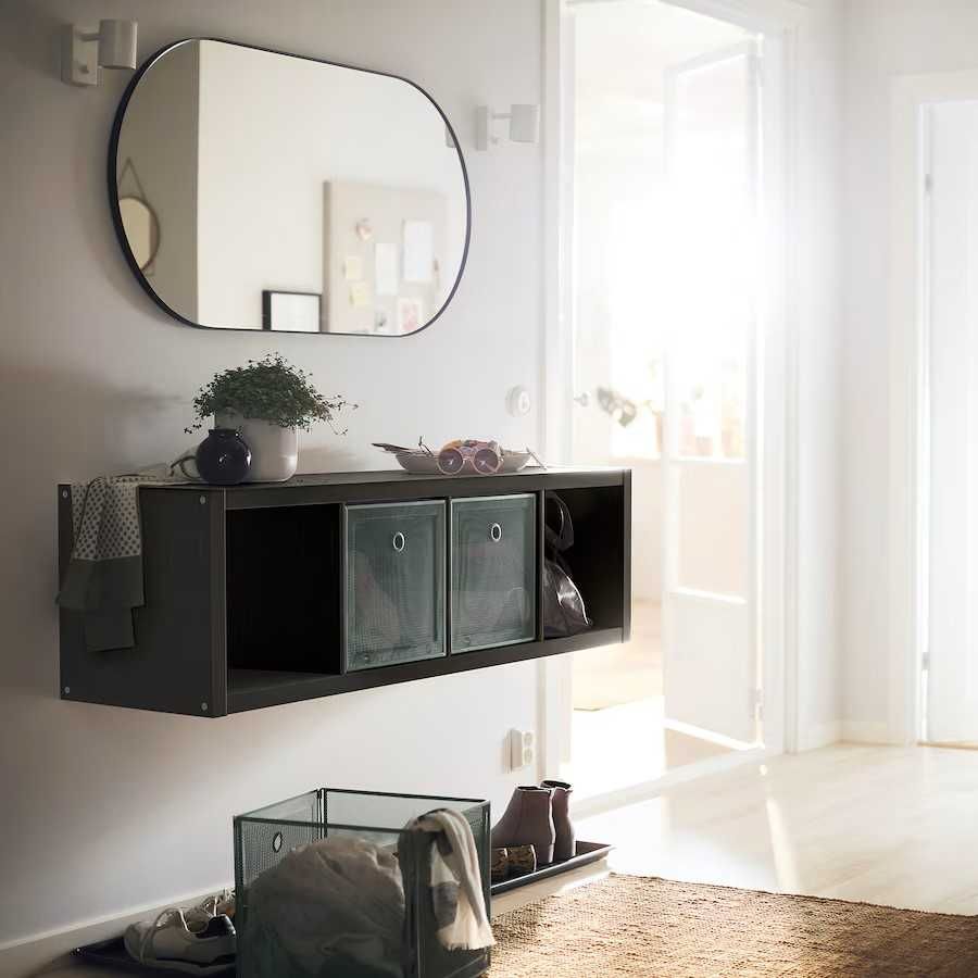 Półka Ikea KALLAX Regał, czarnobrąz, 42x147 IKea Nowy 2 szt