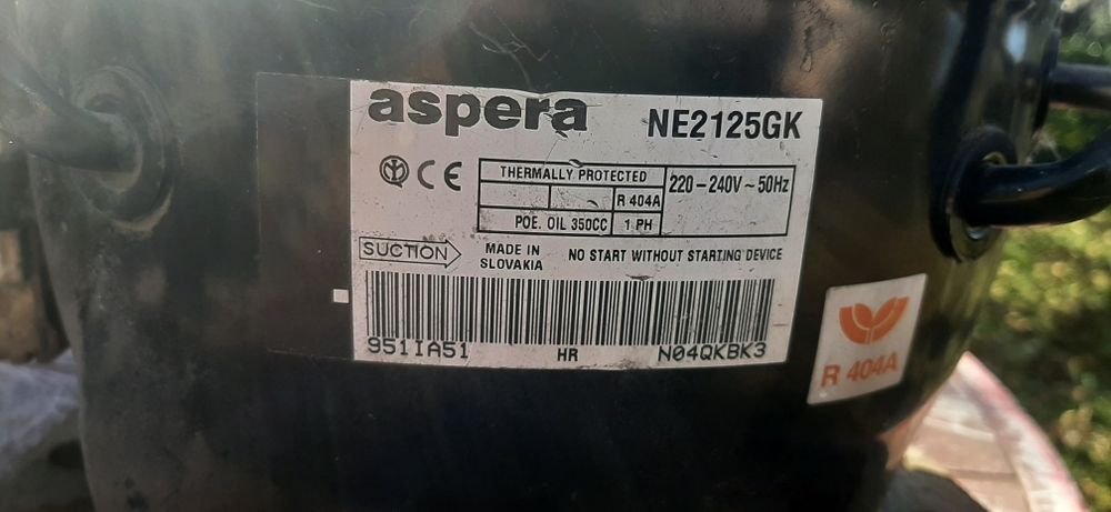 Компресори холодильні  aspera 2 шт  danfoss 1 шт