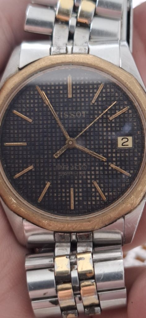 Relógio tissot quartz caixa aco ouro