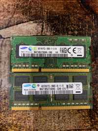 Samsung SoDIMM DDR3/DDR3L по 4Gb 1333/1600 Mhz Intel/AMD для ноутбука