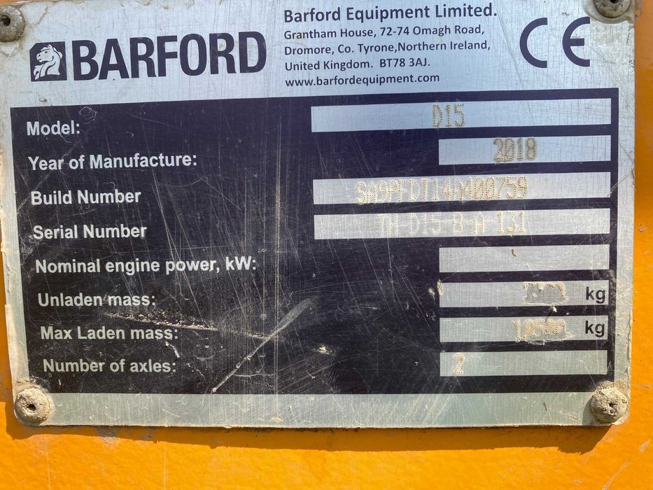Wywrotka Barford D15