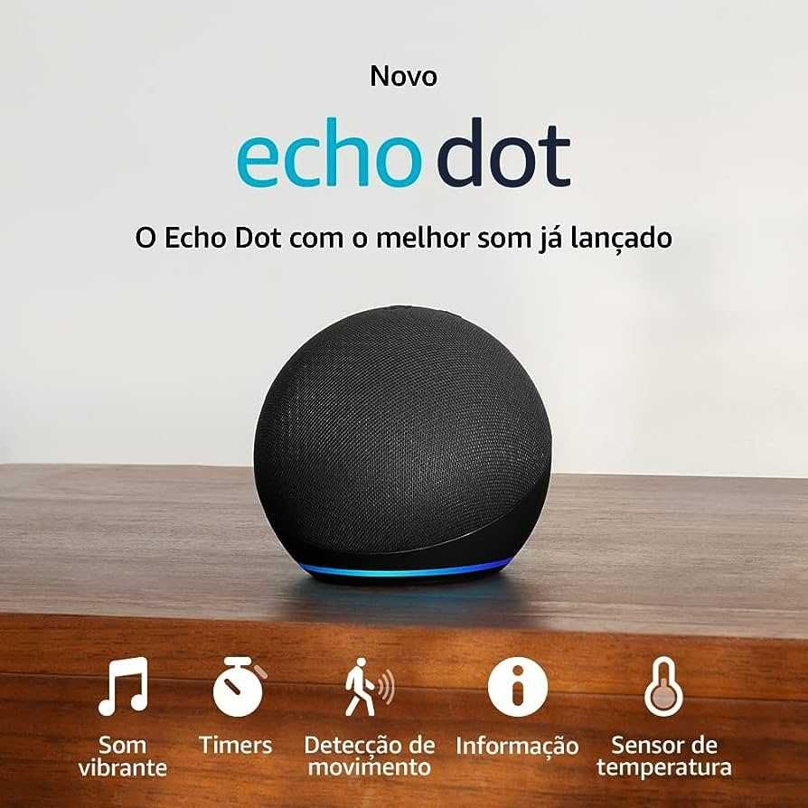 Amazon Alexa Echo Dot (5ª Geração), NOVO - ORIGINAL
