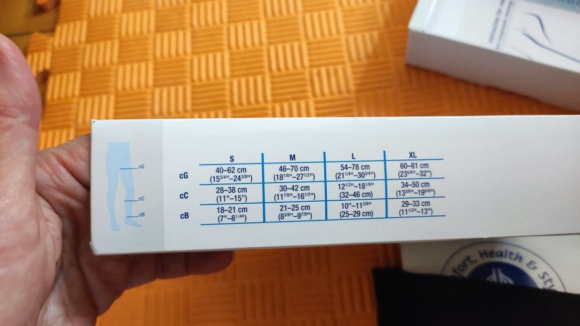 Компресійні чулки, панчохи Jobst розмір XL