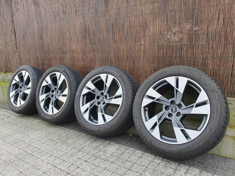 4x Oryginalne 20-stki Audi E-Tron, Q7 255/50/20 109H Bridgestone 6,5mm