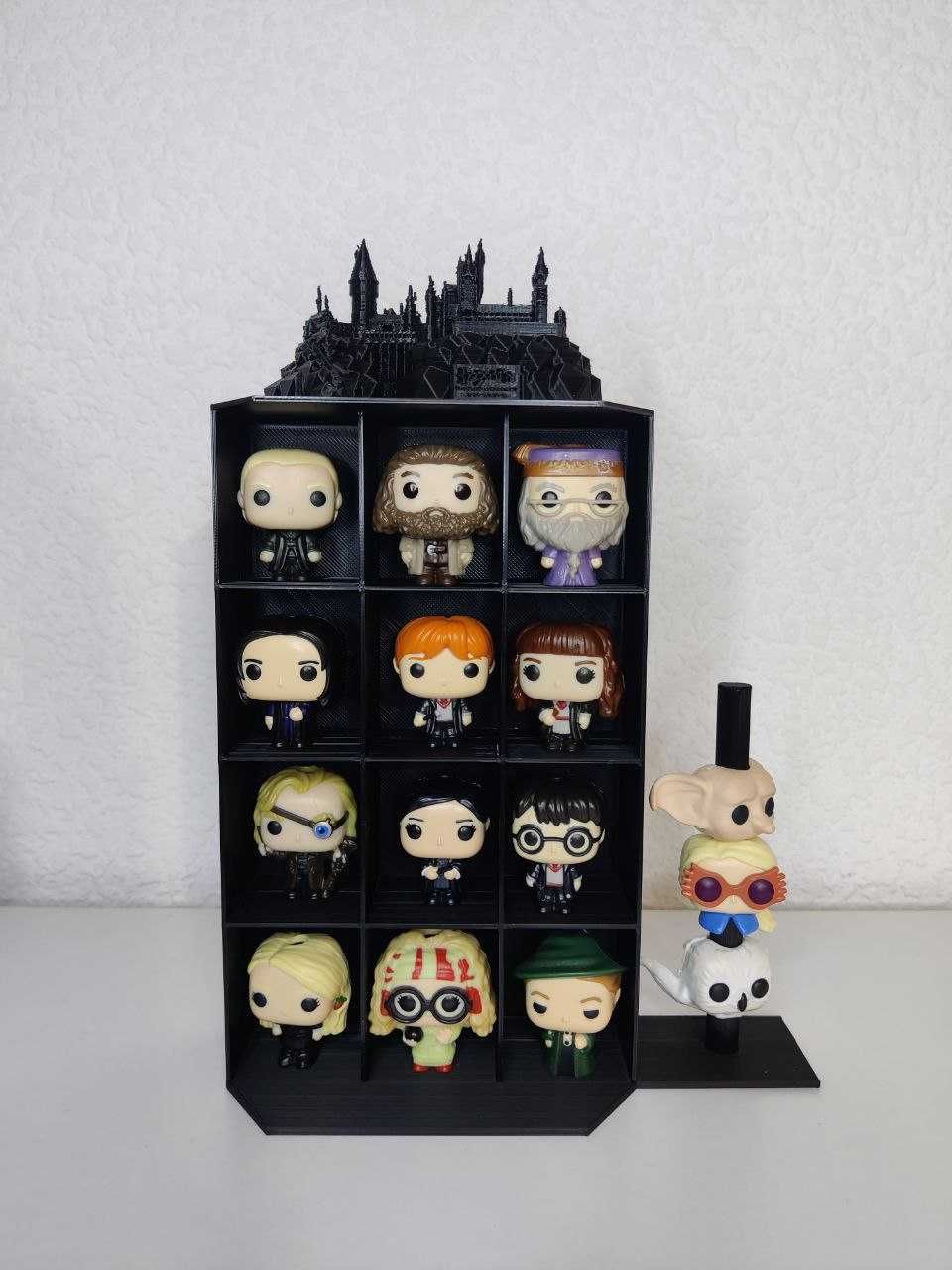 Полички 3D i 2D для фігурок Гаррі Поттер Funko pop. Хогватс.