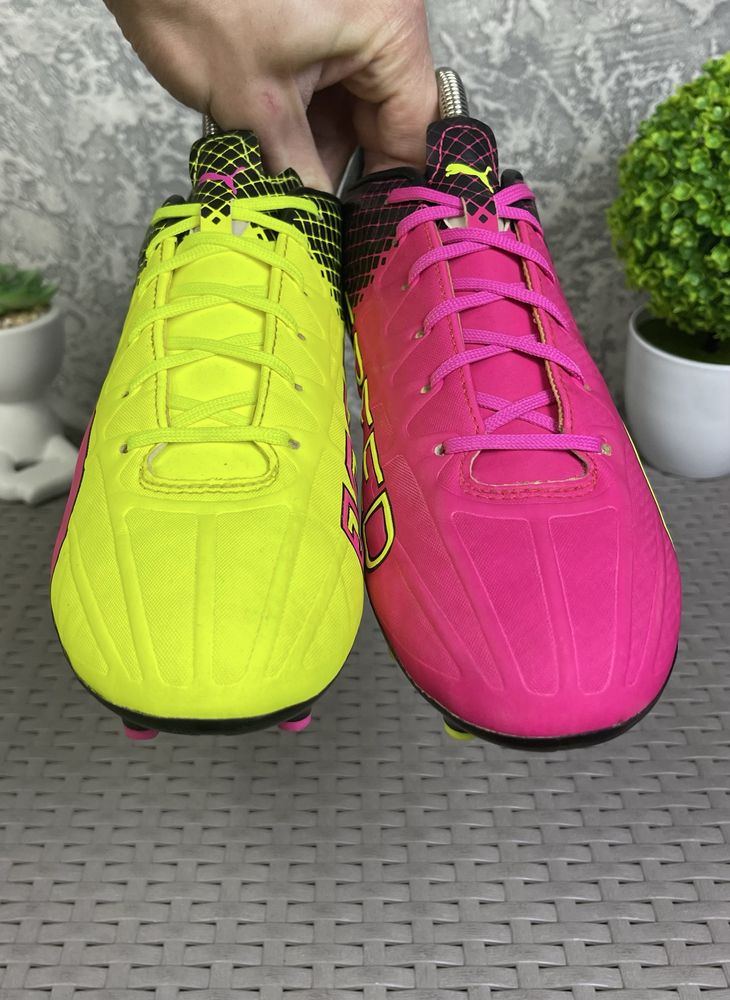 Puma Evo speed бутсы копы сороконожки 41-42 размер футбольные яркие
