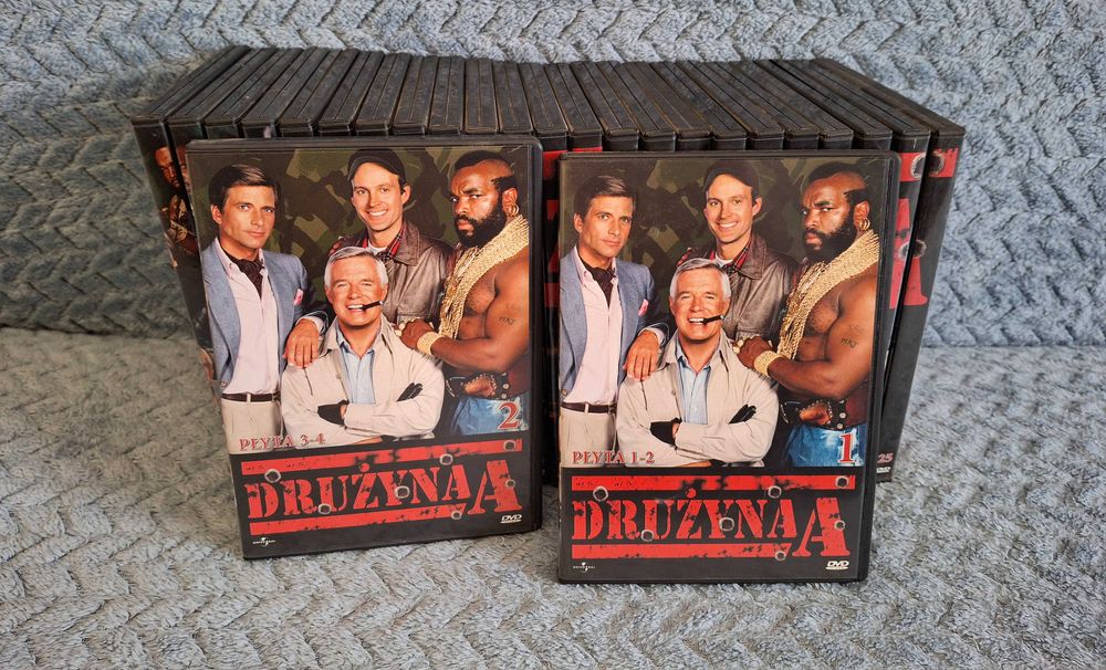 "Drużyna A" serial/płyty DVD 1-25 49 płyt