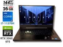 Asus TUF FX516PM 5 144Гц i7-11370H 4.8ГГц 16/512 RTX 3060 6Гб Ігровий