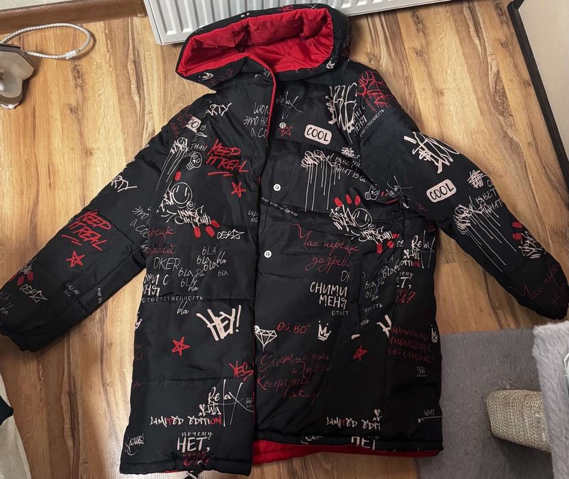 Пуховик двусторонний