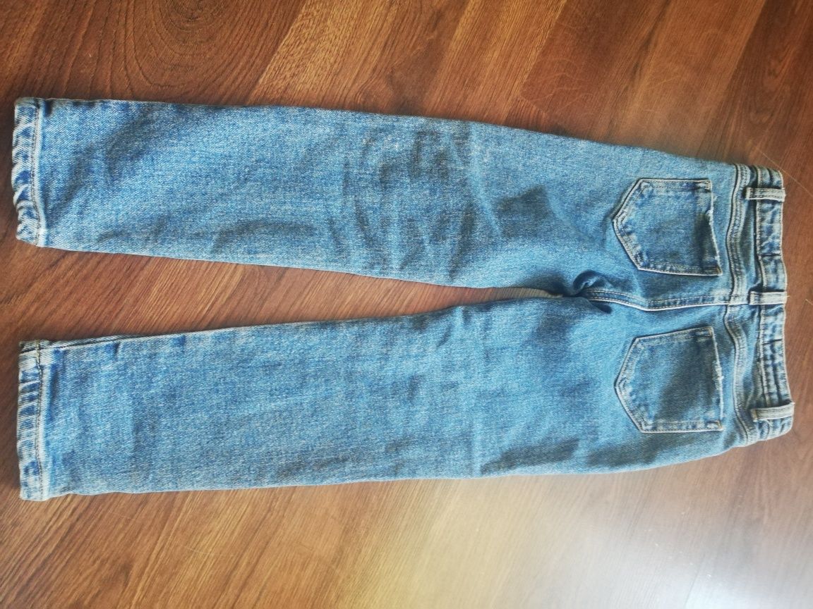 Spodnie jeans z lampasami r. 122