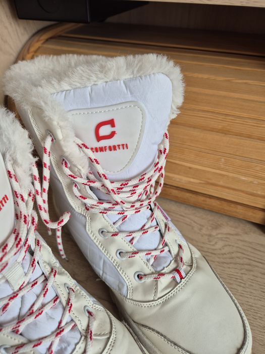 Piękne śniegowce buty zimowe damskie nieprzemakalne włoskie 38