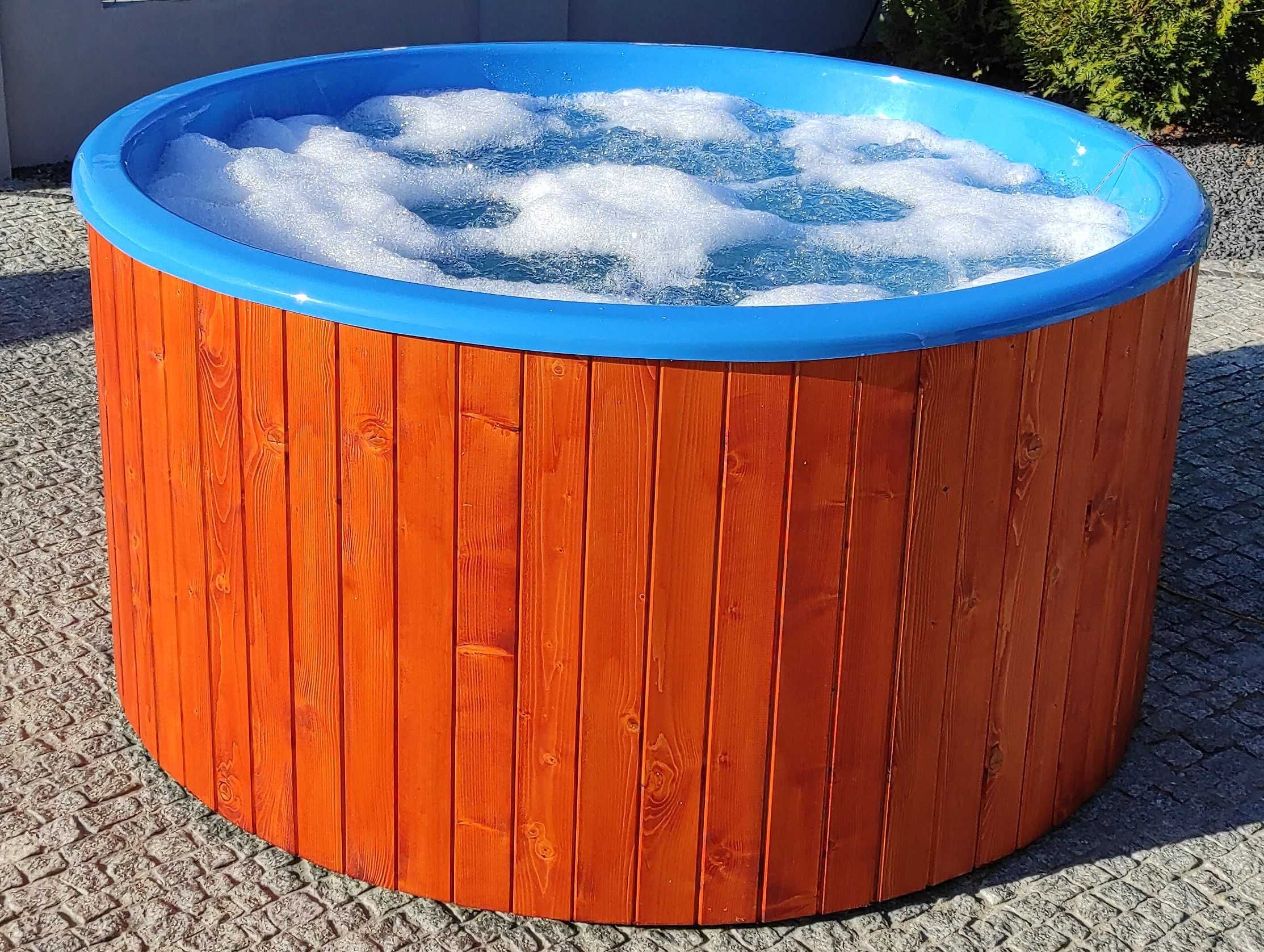 Balia ogrodowa 2m hot tub piec zewnętrzny masaż spa