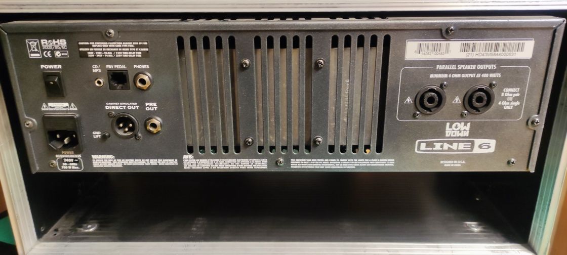 Wzmacniacz basowy Line6 LowDown HD400 + FBV Shortboard + case 5U