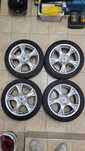 4 alufelgi AZE 17 cali 5x112 skoda vw audi seat, 225/45 r17