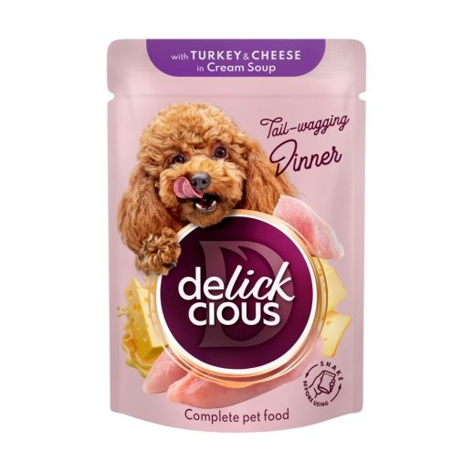 Вологий корм для собак Delickcious Делішес пауч
