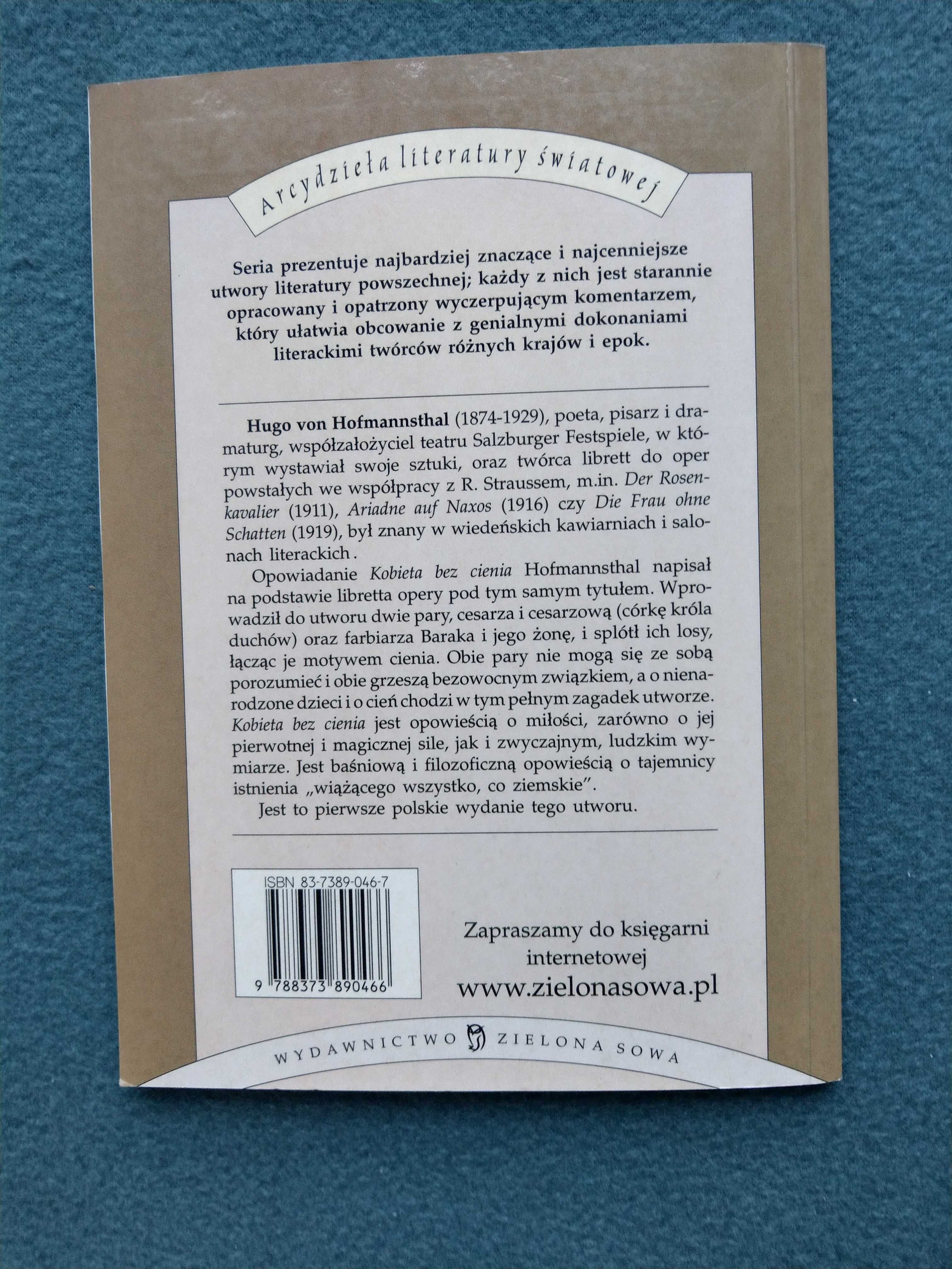 "Kobieta bez cienia" Hugo von Hofmannsthal