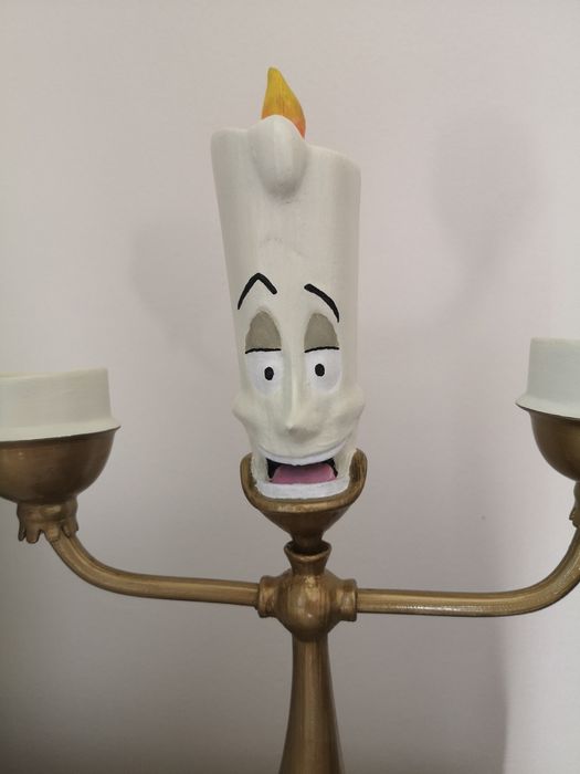 A Bela e o Monstro - Lumière - Candelabro Disney