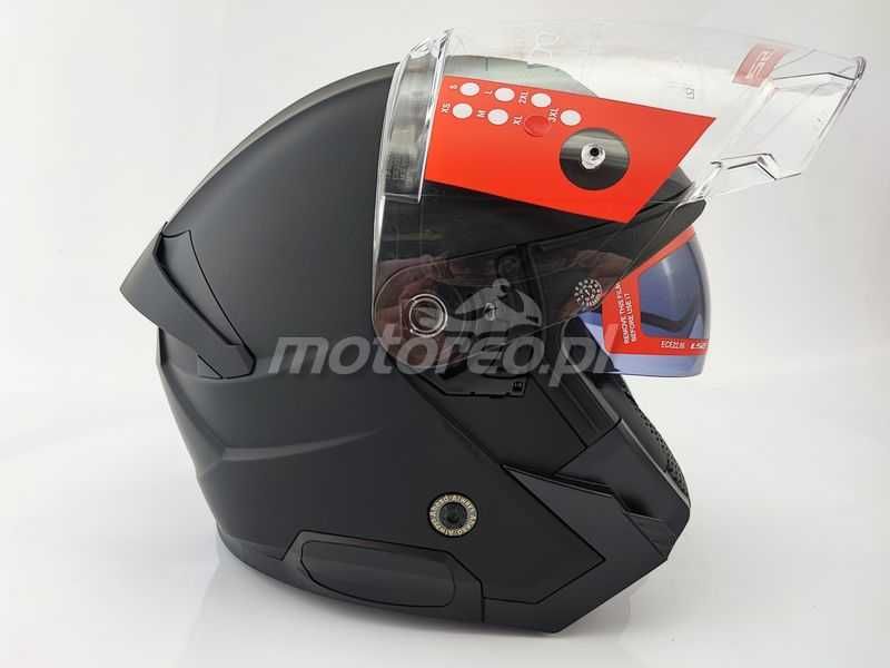 WYPRZEDAŻ Kask Otwarty Blenda LS2 OF618 VERSO 2 Czarny Mat