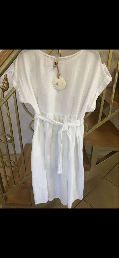 Жіноча літня сукня , льон M-L Італія