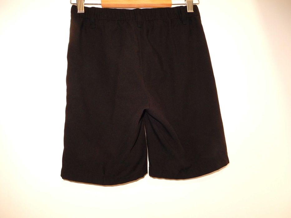 Spodnie spodenki krótkie szkolne eleganckie czarne 140