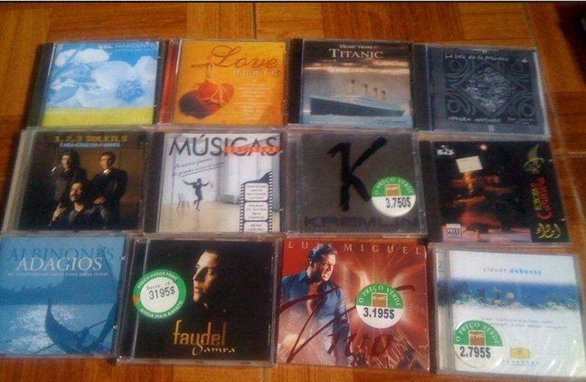 Lote CD de música originais novos em plástico