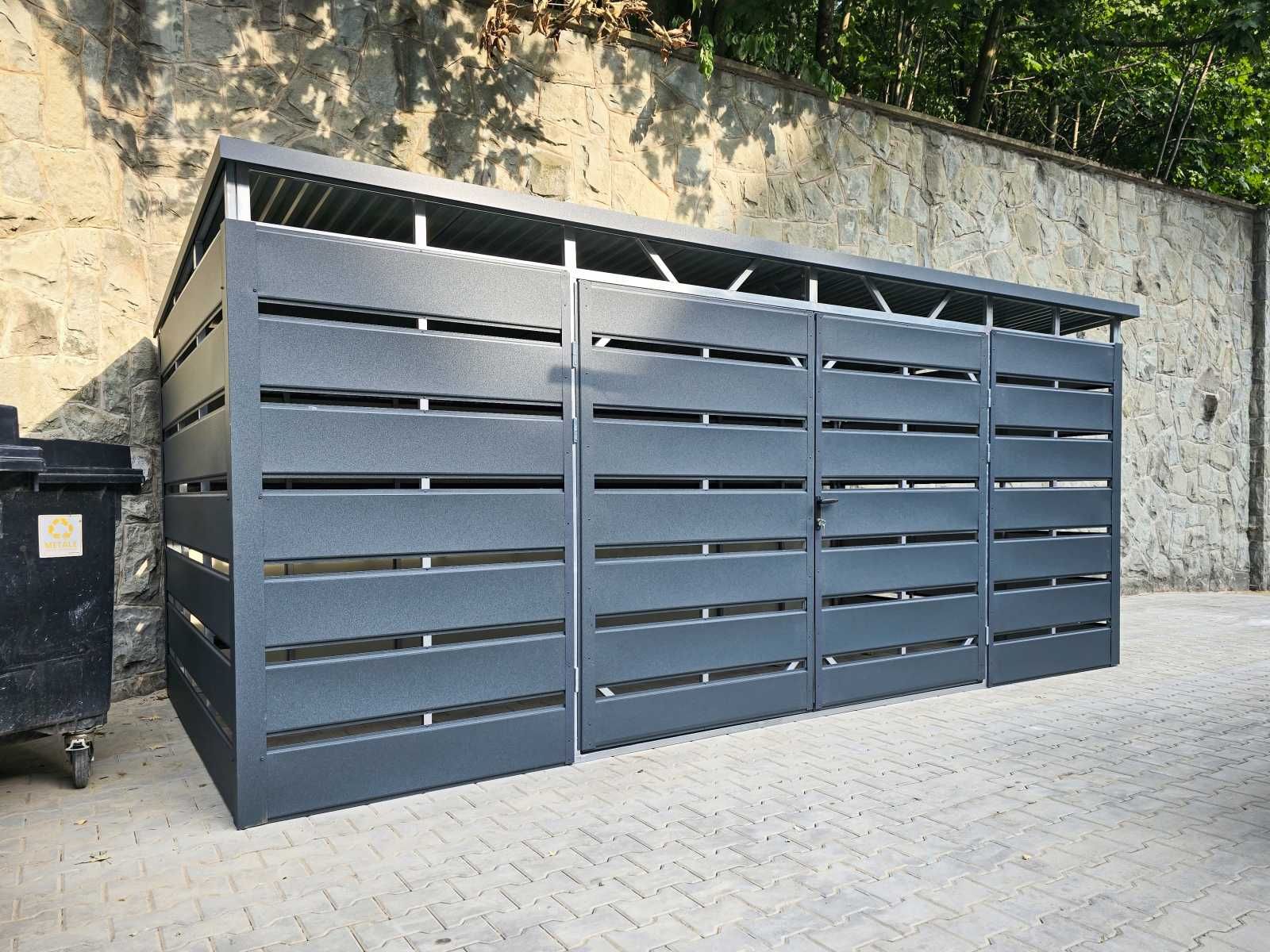 Wiata śmietnikowa Producent na Wymiar - 5x2,5m wiata na śmietniki