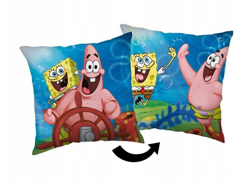 Spongebob kanciastoporty poduszka dekoracyjna 40x40 Patryk dziecięca