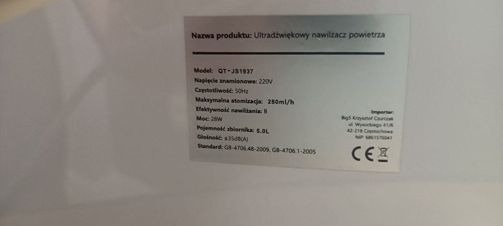 Nawilżacz powietrza 3 w 1