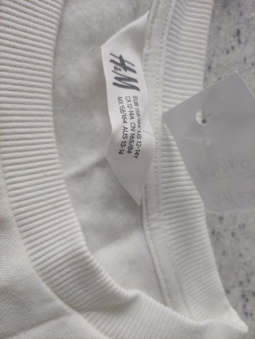 H&M nowa świąteczna bluza ocieplana  r.158,12-14l. Wyprzedaż