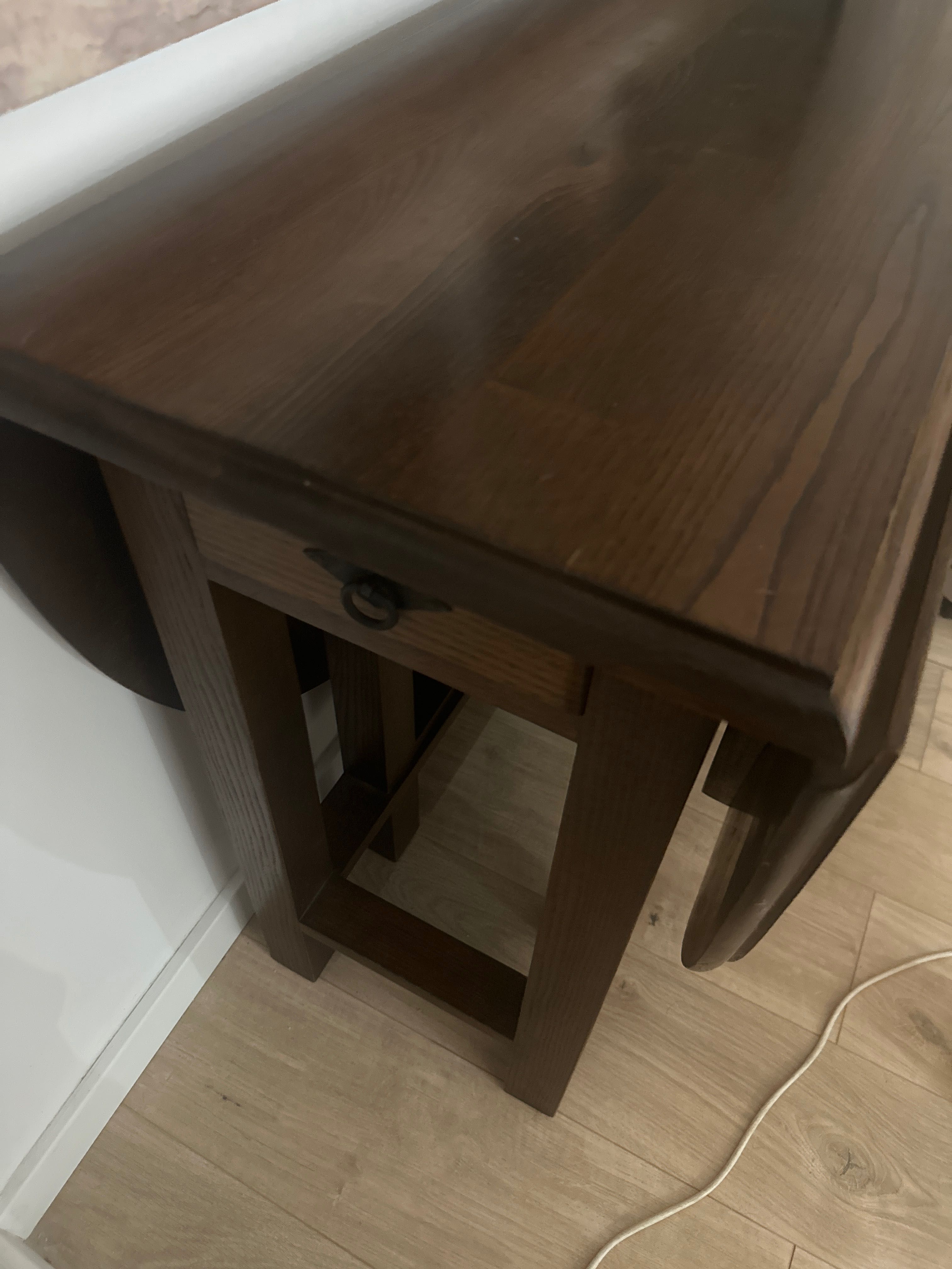 Mesa madeira com 2 abas