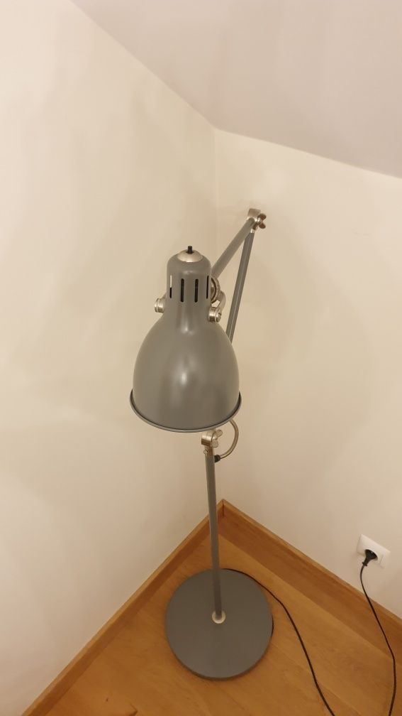 Lampa do czytania podłogowa szara ikea + GRATIS arod